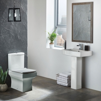 Orbit Vola Basin with Full Pedestal 570mm Wide - 1 Tap Hole