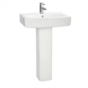 Orbit Vola Basin with Full Pedestal 570mm Wide - 1 Tap Hole