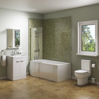 Adapt Complete Bathroom Suite with 1500mm Bath - Left Handed
