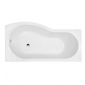 Mayford Modern Complete Bathroom Furniture Suite with B-Shaped Bath 1700mm - Right Handed