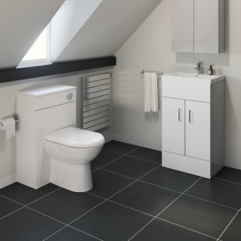 Mayford Furniture Bathroom Suite with Floor Standing Vanity Unit - 500mm Wide | Product Image