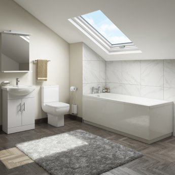 Options Complete Bathroom Suite with 1700mm x 700mm Bath - Single Ended