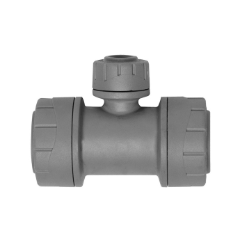 Polypipe Polyplumb Branch Reduced Tee 22mm x 22mm x 15mm (Pack of 5) | Product Image