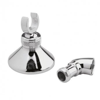 Nuie Wall Bracket and Elbow - Chrome