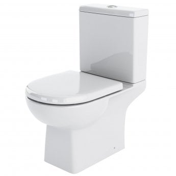 Nuie Asselby Close Coupled Toilet Push Button Cistern - Excluding Seat