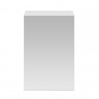 Nuie Athena 1-Door Mirrored Bathroom Cabinet 715mm H x 450mm W - Gloss White