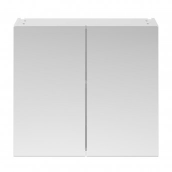Nuie Athena Mirrored Cabinet (50/50) 800mm Wide - Gloss White