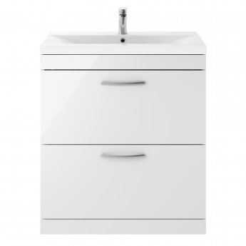 Athena 800mm 2-Drawer Floor Standing Vanity Unit