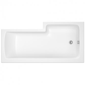 Nuie Freya Complete Furniture Suite with Vanity Unit and L-Shaped Shower Bath 1700mm LH