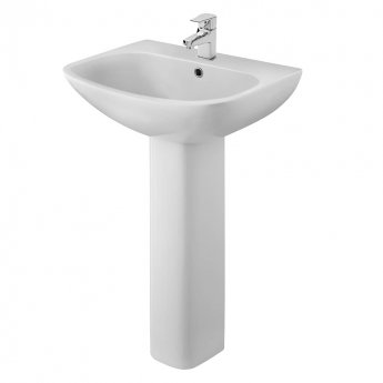 Nuie Ava Complete Bathroom Suite with L-Shaped Shower Bath 1700mm - Right Handed