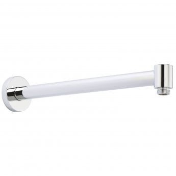 Nuie Contemporary Wall Mounted Shower Arm 328mm Length - Chrome