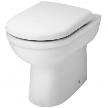 Nuie Ivo Comfort Back to Wall Toilet Pan - Soft Close Seat