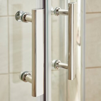 Nuie Pacific Offset Quadrant Shower Enclosure with Tray - 6mm Glass