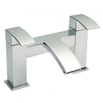 Nuie Vibe Mono Basin Mixer Tap and Bath Filler Tap - Chrome