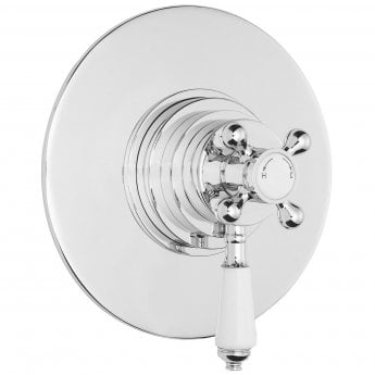 Nuie Victorian Concealed Dual Handle Shower Valve - Chrome