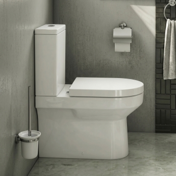 Prestige Bijoux Rimless Fully Back to Wall Close Coupled Toilet (inc Soft Close Seat) | Product Image