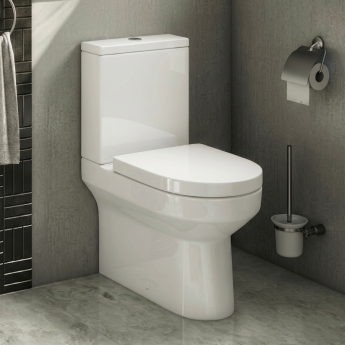 Prestige Bijoux Rimless Fully Back to Wall Close Coupled Toilet (inc Soft Close Seat) | Product Image