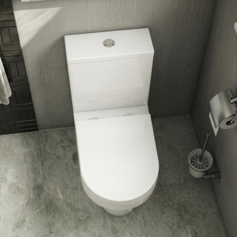 Prestige Bijoux Rimless Open Back Close Coupled Toilet (inc Soft Close Seat) | Product Image