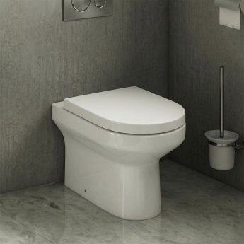 Prestige Bijoux Rimless Back to Wall Toilet (inc Lightweight Soft Close Seat) | Product Image
