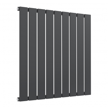 Prestige Boston Single Designer Horizontal Radiator 600mm H x 630mm W - Anthracite