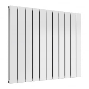 Prestige Boston Double Designer Horizontal Radiator 600mm H x 770mm W - Gloss White