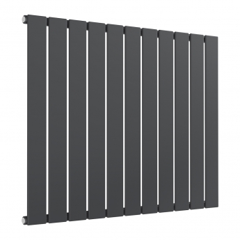 Prestige Boston Single Designer Horizontal Radiator 600mm H x 770mm W - Anthracite
