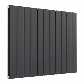 Prestige Boston Double Designer Horizontal Radiator 600mm H x 770mm W - Anthracite