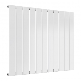 Prestige Boston Single Designer Horizontal Radiator 600mm H x 770mm W - Gloss White | Product Image