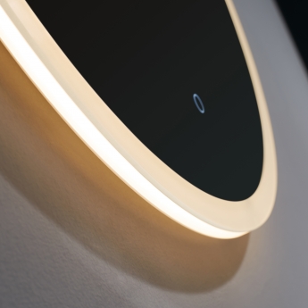 Prestige Burleigh Round LED Bathroom Mirror with Touch Sensor 800mm Diameter