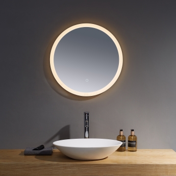 Prestige Burleigh Round LED Bathroom Mirror with Touch Sensor 800mm Diameter