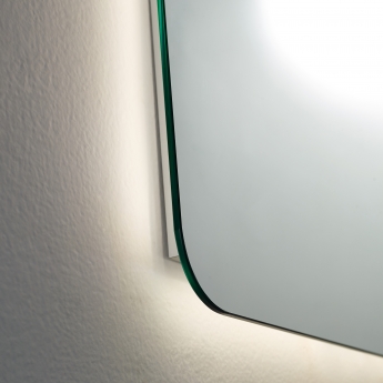 Prestige Calcot Infra-Red Rounded Edges Bathroom Mirror 500mm H x 700mm W
