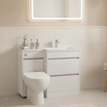 Prestige City 1100mm Toilet and Basin Combination Unit | Product Image
