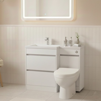 Prestige City 1100mm Toilet and Basin Combination Unit | Product Image