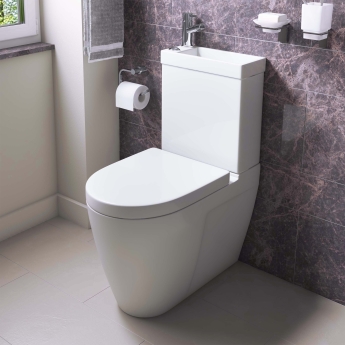 Prestige Combi 2-in-1 Close Coupled Toilet with Integrated Basin Cistern (inc Basin Mixer Tap) | Product Image