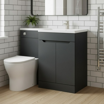 Prestige Culture 1100mm 2-Door Toilet and Basin Combination Unit | Product Image