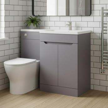 Prestige Culture 1100mm 2-Door Toilet and Basin Combination Unit | Product Image
