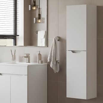 Prestige Culture 300mm Wall Hung 2-Door Tall Storage Unit | Product Image