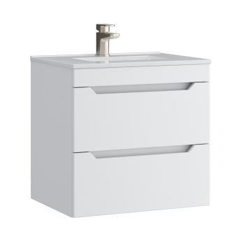 Prestige Culture 600mm 2-Drawer Wall Hung Vanity Unit | Product Image