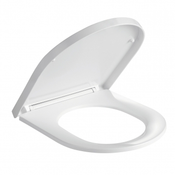 Prestige Genoa Round Comfort Height Close Coupled Toilet with Push Button Cistern - Premium Soft Close Seat