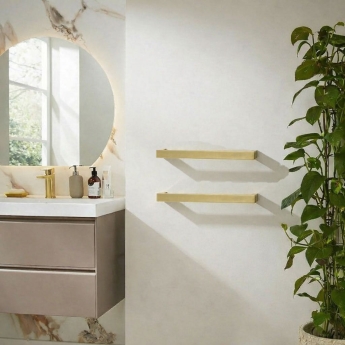 Prestige Singola 12V Dry Electric Twin Towel Rail | Product Image