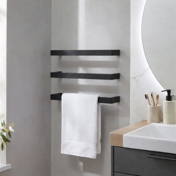 Prestige Singola 12V Dry Electric Three Towel Rail | Product Image