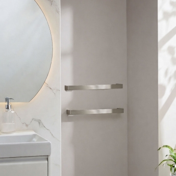 Prestige Singola 12V Dry Electric Twin Towel Rail | Product Image
