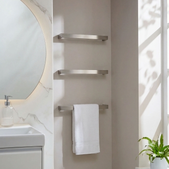 Prestige Singola 12V Dry Electric Three Towel Rail | Product Image