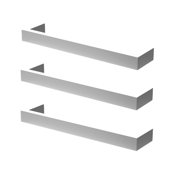 Prestige Singola 12V Dry Electric Three Towel Rail | Product Image