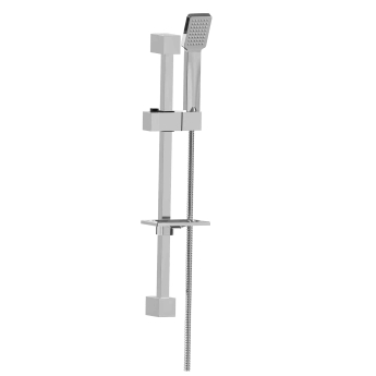 Prestige Element Option 3 Thermostatic Concealed Shower Valve with Adjustable Slide Rail Kit and Fixed Head - Chrome | Product Image