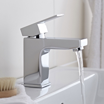 Prestige Element Mono Basin Mixer Tap with Clicker Waste - Chrome | Product Image