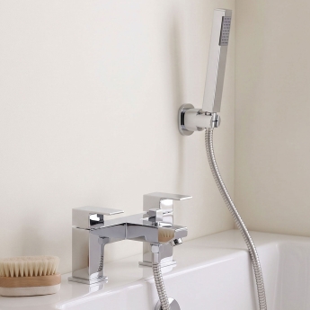 Prestige Element Bath Shower Mixer Tap with Shower Kit - Chrome | Product Image