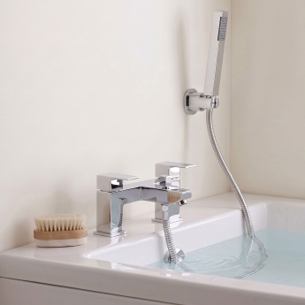 Prestige Element Bath Shower Mixer Tap with Shower Kit - Chrome | Product Image