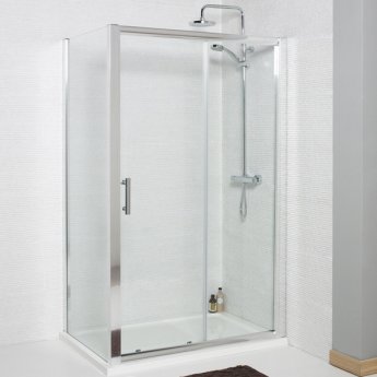 Prestige KV6 Sliding Shower Door 1100mm Wide - 6mm Glass