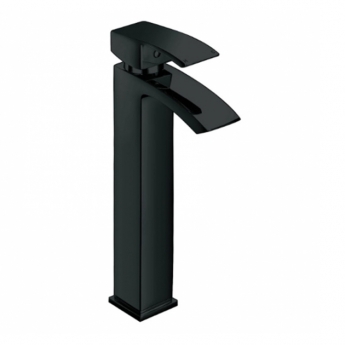 Prestige Fiuto Nero Tall Mono Basin Mixer Tap - Matt Black | Product Image